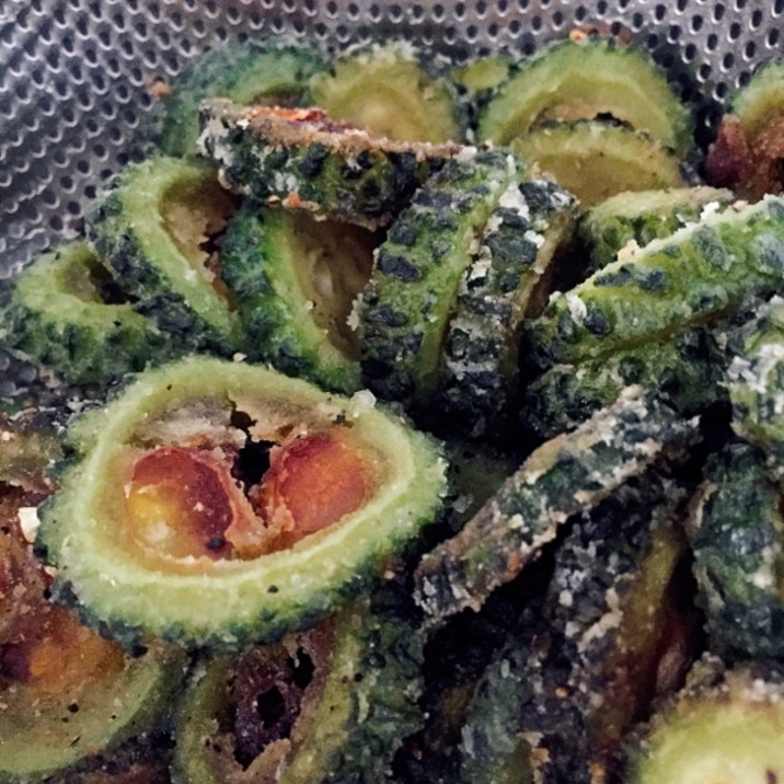 粉チーズで 子供も大好き ゴーヤチップス レシピ 作り方 By Aya 楽天レシピ